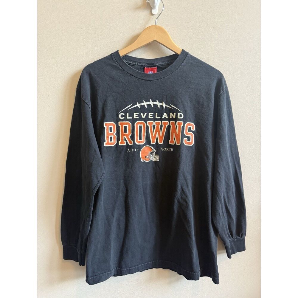 Vintage Cleveland Browns Men's Long Sleeve Tshirt Size Large